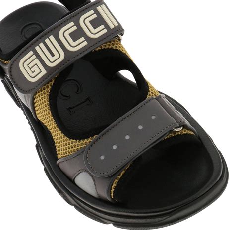 black gucci sandals mens|Gucci snakeskin sandals.